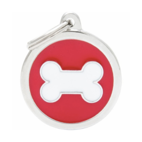 My Family Hundetegn Rund m. Kdben - Rd